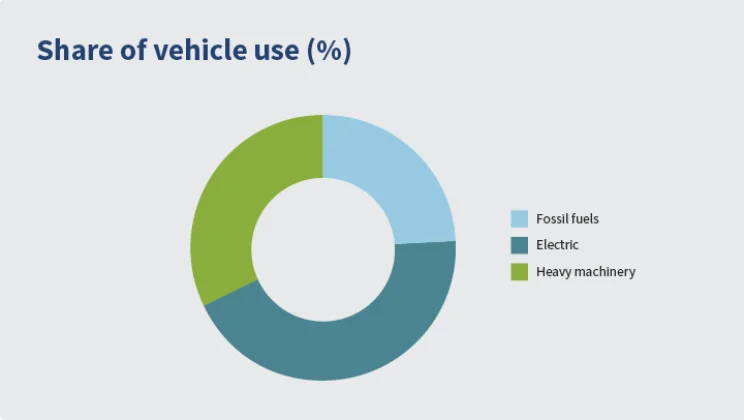 Share of vehicle use